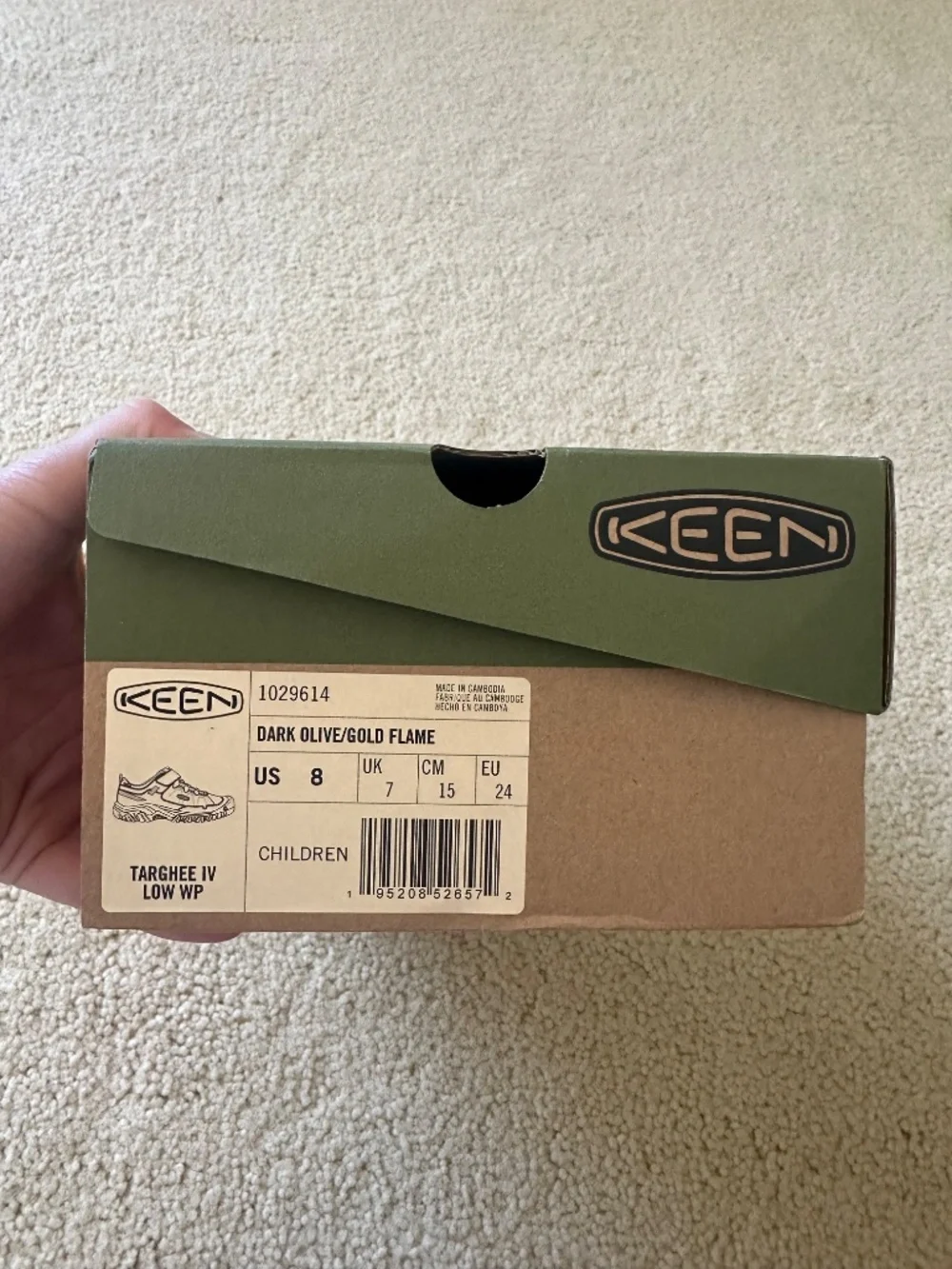 KEEN Targhee IV Waterproof Hiking Shoes, Little Kids Size 8